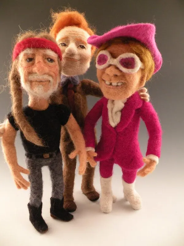 Elton John Needle Felted Doll 10